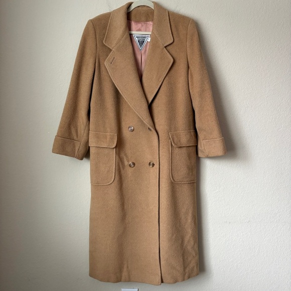 Marvin Richards Camel Hair Timeless Classic Essential Long Coat Jacket